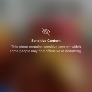 sensitive content